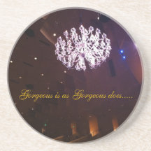 fashionable lady designs beverage coasters