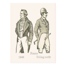 Fashions, French gentleman 1848 Postcards
