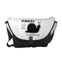 Fast as a speeding snail commuter bags