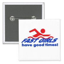 Fast Girls Square Button
