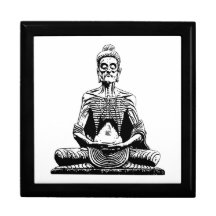 Fasting Buddha Meditating lotus position Trinket Box