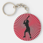 Fastpitch Softball Batter Keychain