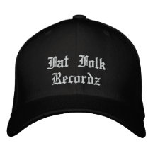 Fat Folk Recordz Hat Embroidered Baseball Caps