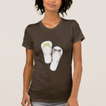 fatfatin Beach Green Flip Flops Wedding T-shirt