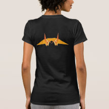 fatfatin Orange Double Paper Cranes Custom T-shirt