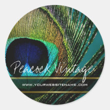 fatfatin Photography Peacock Feather Sticker