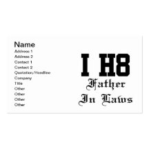father in laws business card template
