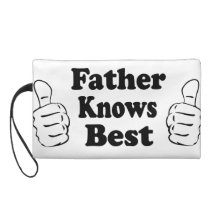 Father Knows Best Wristlet Clutches
