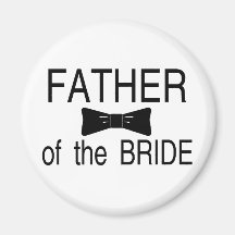 Father Of The Bride Bowtie Magnets