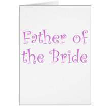 Father of the bride card