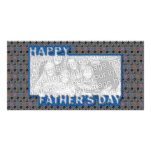 Fathers Day Cut Out ADD YOUR PHOTO Music Personalised Photo Card