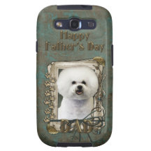 Fathers Day DAD - Stone Paws - Bichon Frise