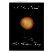 FATHERS DAY OLDE WORLD GLOBE GREETING CARD