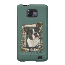 Fathers Day - Stone Paws - Boston Terrier Samsung Galaxy SII Cases