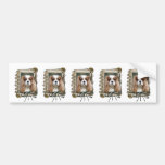 Fathers Day - Stone Paws - Cavalier - Blenheim Bumper Sticker