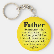 Father's Support Key Chain