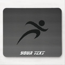 Faux Carbon Fibre; Running Mouse Pads