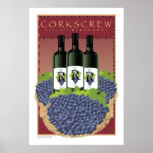 Faux Corkscrew Reds Posters