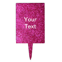Faux Hot Pink Glitter