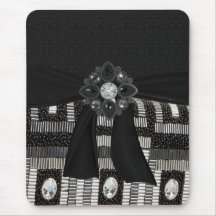 faux jewelled mousepad