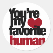 Favourite Human Love Sticker