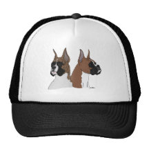 Fawn and Brindle Boxers Mesh Hat