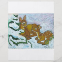 fawn in the woods personalized flyer