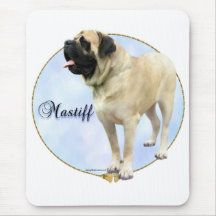 Fawn Mastiff Portrait Mouse Pad