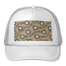 Fawn pattern egg circles mesh hat