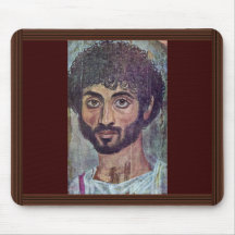 Fayum Mummy Portrait From By Römisch-Ägyptischer Mouse Pad