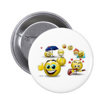 fb silly smileys pinback buttons