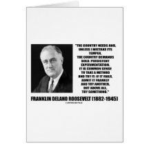 FDR Country Needs Bold Persistent Experimentation Card