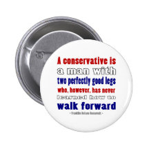 FDR Defines Conservatives Darker Pinback Button