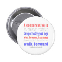 FDR Defines COnservatives Pinback Button
