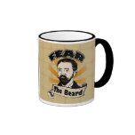 Fear the Beard, Funny Moustache Coffee Mugs