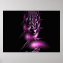 Feather Flight in Pinks by Kitty Ann Poster