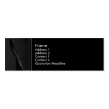 Feather Profile Card Business Cards