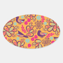 Feathered Friends Oval Stickers