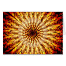 Feathered Sun Notecard