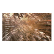 Feathers Profile Card Business Card Template