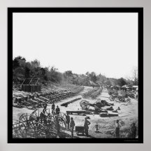 Federal Ordnance on Broadway Landing, VA 1865 Posters