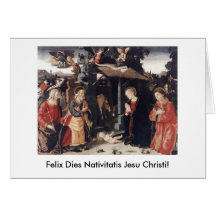 Felix Dies Nativitatis Jesu Christi Christmas Card