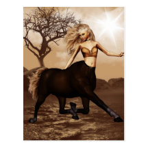 Female Centaur  Postcard