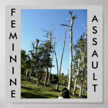 Feminine Assault Nature Poster Trees
