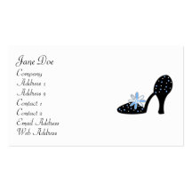 Feminine Blue Business Cards