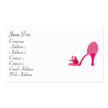 Feminine Dark Pink Business Cards
