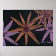 Feminine floral  Halima Ahkdar Poster