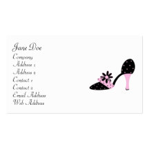 Feminine Pink Business Cards