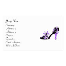 Feminine Purple Business Cards