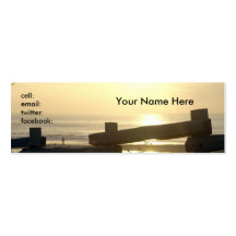 Fence at the beach business cards
